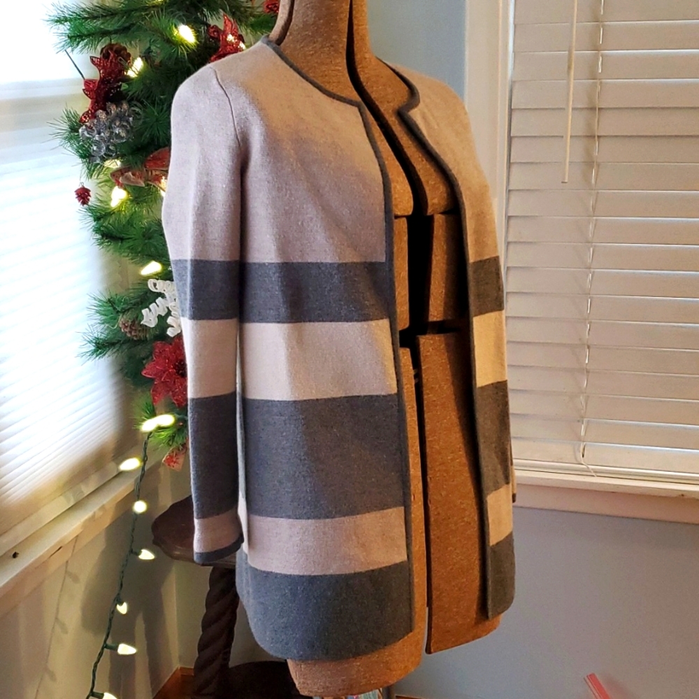 Talbots Pure Merino Wool duster size s